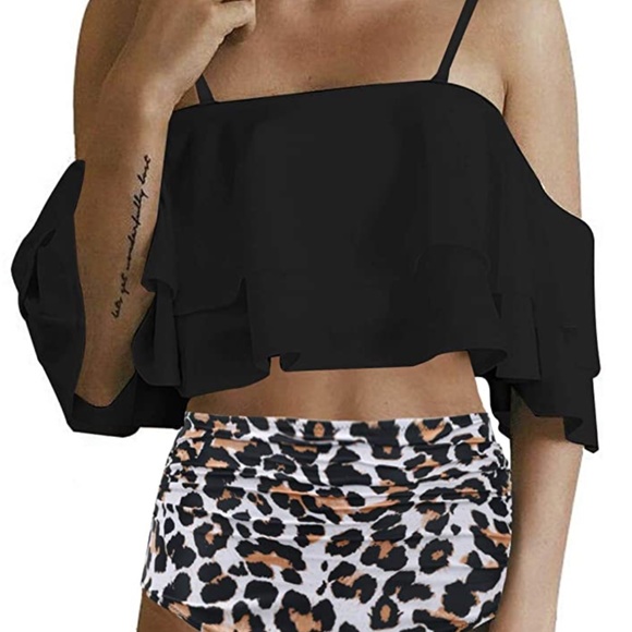 Tempt Me Off Shoulder Ruffled Bikini Top - Picture 3 of 4